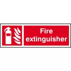 Image of Fire extinguisher - Sign - PVC (450 x 150mm)