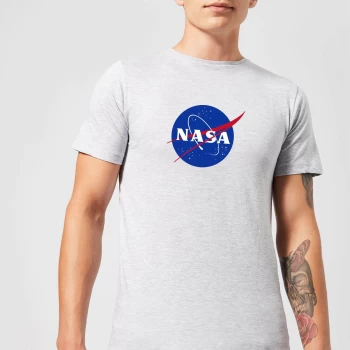 Image of NASA Logo Insignia T-Shirt - Grey - XS - Grey