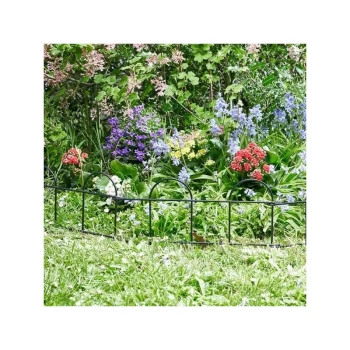 Image of Smart Garden - Easy Fence Wire Path Border Lawn Plant Beds Edging 3m Total x 0.2m