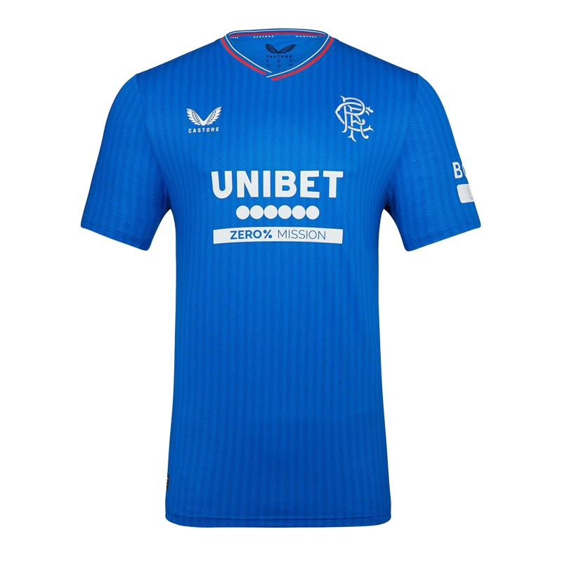 Image of Castore Rangers Authentic Home Shirt 2023 2024 Adults Blue male S