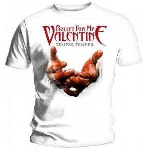 Image of Bullet For My Valentine Mens Medium T-Shirt - White