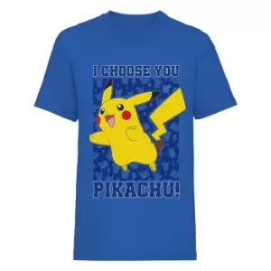 Image of Pokemon Childrens/Kids I Choose You T-Shirt (9-11 Years) (Blue)