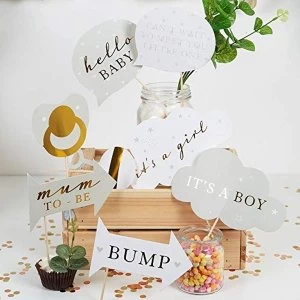 Image of Bambino Baby Shower Photo Booth Props