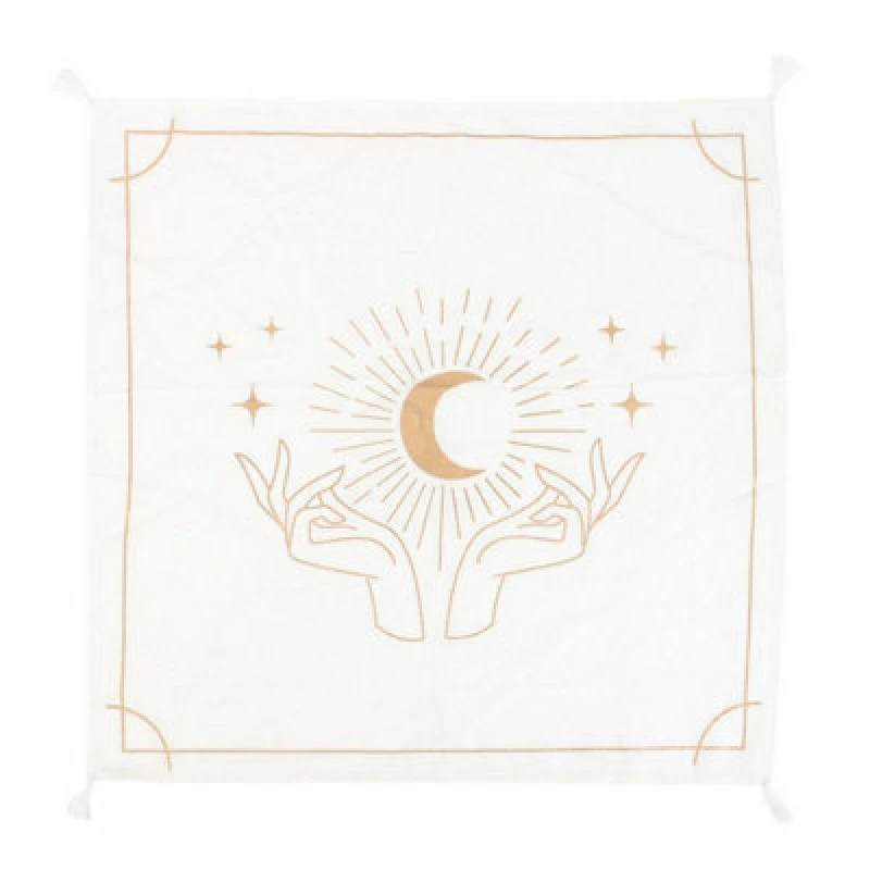 Image of Something Different Something Different Mystical Hands Altar Cloth in Off White Off White One Size Unisex 5063574821377