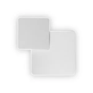 Image of Ideal Lux LED Decorative Square Flush Wall Light White, 3000K