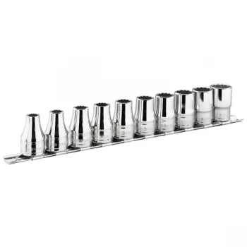 Image of Facom J.40E 3/8'' Square Drive Metric 12Pt Socket Set + Rack