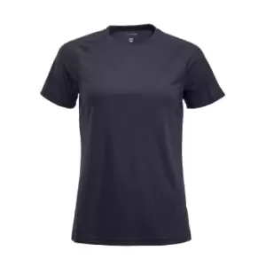 Image of Clique Womens/Ladies Premium Active T-Shirt (S) (Dark Navy)