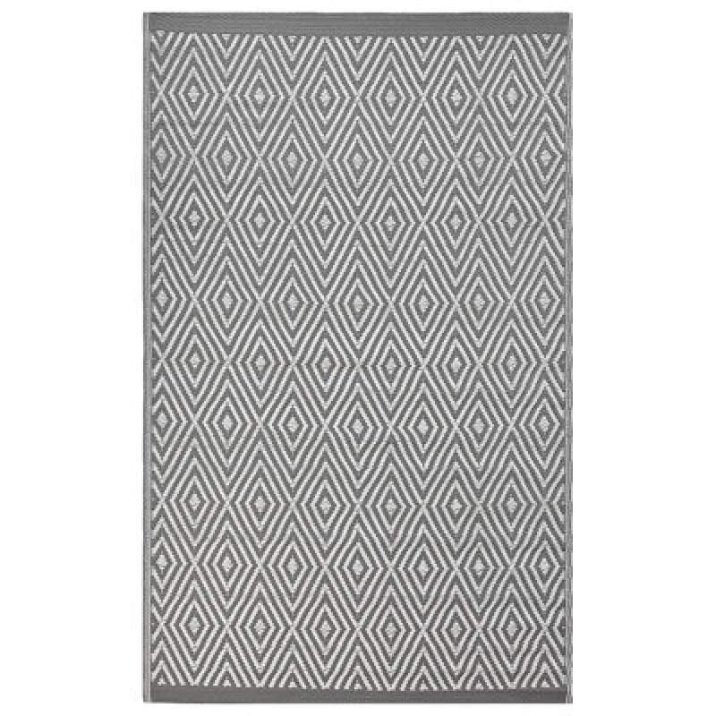 Image of Beliani Outdoor Rug Sikar Light Grey 120 X 180 Cm