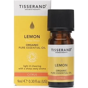 Image of Tisserand Aromatherapy Lemon Organic Essential Oil 9ml