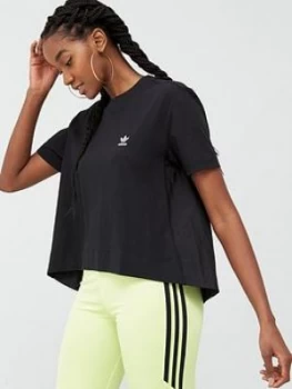 Image of adidas Originals T-Shirt - Black, Size 22, Women