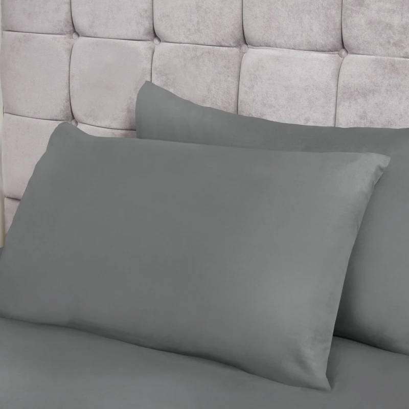Image of Lyla Pillowcase Pair in Grey - TJ Hughes D5050238077492