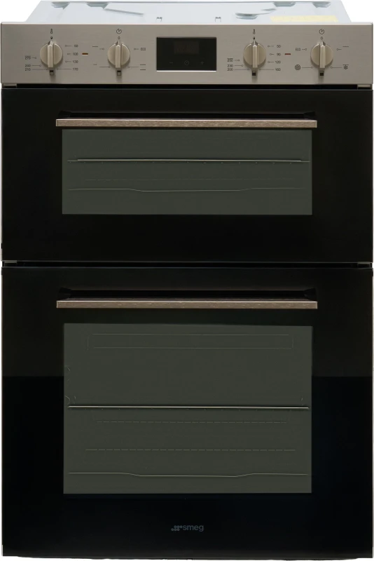 Image of Smeg Cucina DOSF400B Built In Electric Double Oven - Black - A/B Rated