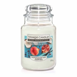 Image of Yankee Candle Home Inspiration Large Jar Pomegranate Coconut, White