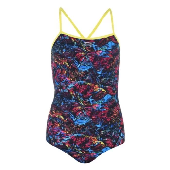 Image of Slazenger Boundback Swimsuit Ladies - Multi/Yellow