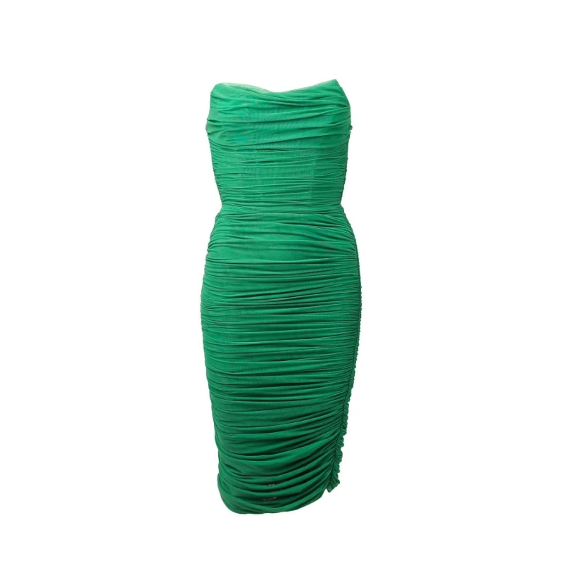 Image of Lavish Alice Mesh Midi Dress - Green Green 6