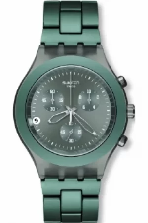 Image of Mens Swatch Smoky Sky Chronograph Watch SVCM4007AG