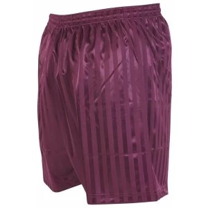 Image of Precision Striped Continental Football Shorts 42-44" Maroon