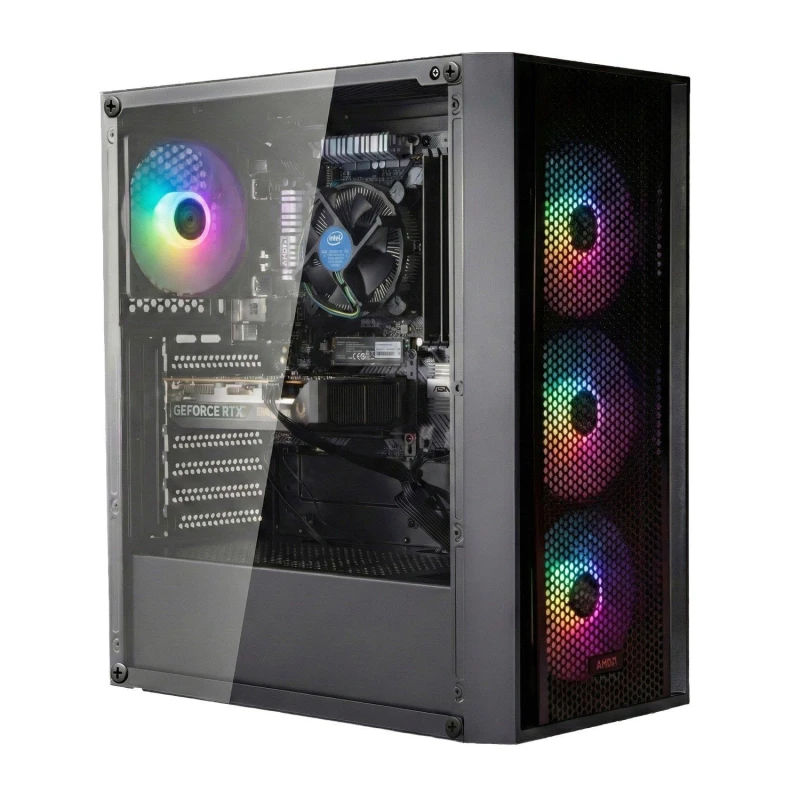 Image of Entity Entity Ragnarok RTX 5060 Gaming PC - Intel Core i5-14400F 16GB 512GB SSD - Black unisex One Size
