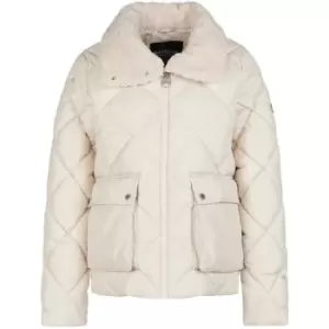 Image of Barbour International Norton Quilted Jacket - Cream