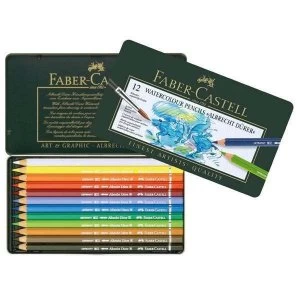 Image of Faber Castell Albrecht Durer Artists' Watercolour Pencil Set Tin of 12