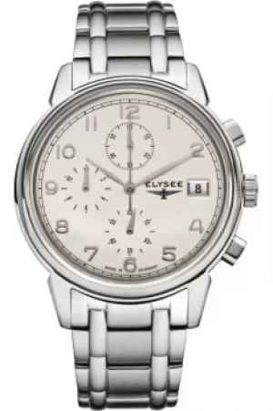 Image of Mens Elysee Vintage Chronograph Watch 80550S
