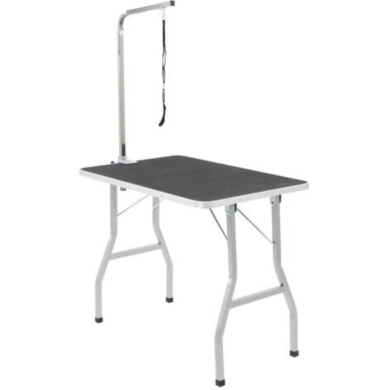 Image of vidaXL Bath Grooming Table for Dogs Cats Pets Adjustable 1 Loop Arm Iron Frame
