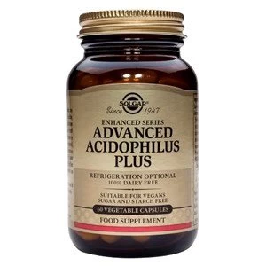 Image of Solgar Advanced Acidophilus Plus Vegetable Capsules 120 caps