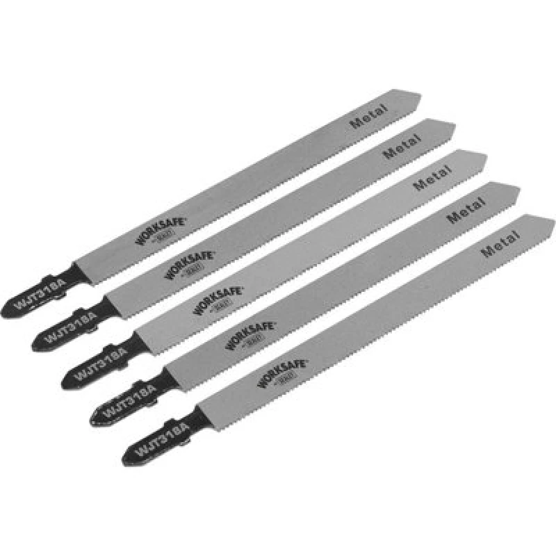 Image of Loops 5 PACK 105mm Bi-Metal Jigsaw BLADE - 21 TPI - Wavy Set Teeth Metal Saw Blade Multi