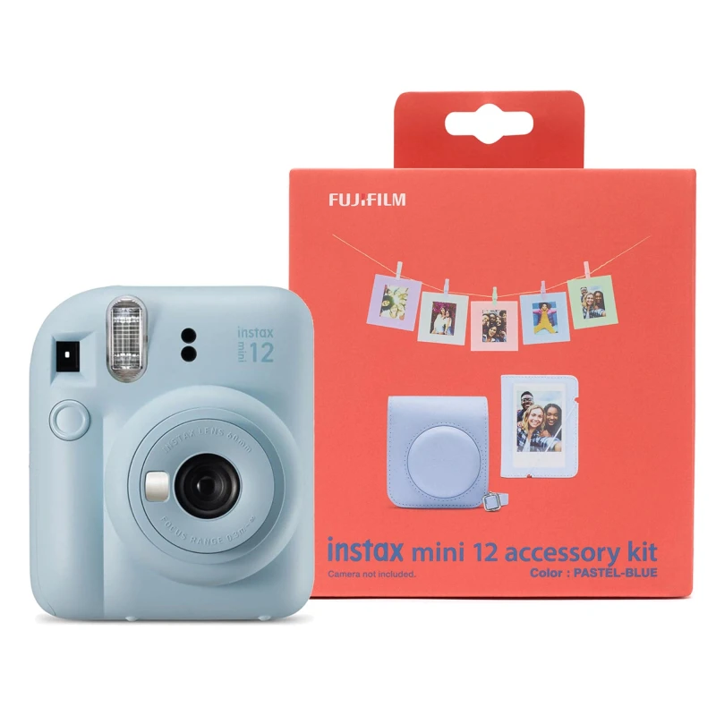 Image of Fujifilm Fujifilm Instax Mini 12 Instant Camera - Pastel Blue (Camera + Case + Accessories) 16806092+ACCS