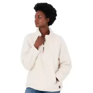 Image of Joules Womens Delaney Funnel Neck Half Zip Fleece Jacket UK 16- Bust 42', (106cm)