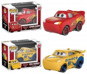 Image of Cars 3 Pop Vinyl McQueen and Cruz Bobble Head Gift Set
