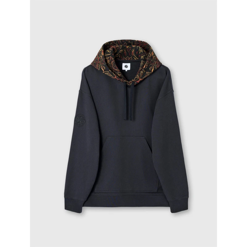 Image of Pretty Green Mens PG Parthian Hoodie Black male Small