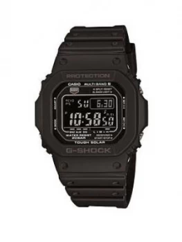 Image of Casio Casio G Shock Projection Blackout Digital Dial Black Silicone Strap Watch