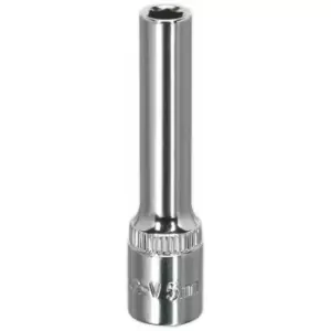 Image of SP1405D WallDrive Socket 5mm Deep 1/4'Sq Drive Fully Polished - Sealey