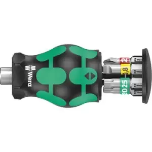 Image of Wera Kraftform Kompakt Stubby Magazin 1 05008873001 Bit set 7 Piece Phillips, Slot, TORX incl. bit holder