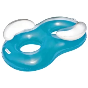 Image of Bestway Inflatable Double Ring Blue 188x117cm