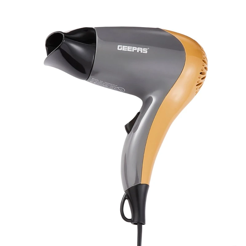Image of Geepas 1200W Powerful Hair Dryer 2-Speed & 2 Heat Settings Yellow