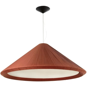 Image of Faro Lighting - Faro Hue - Terracotta Pendant 130cm, E27