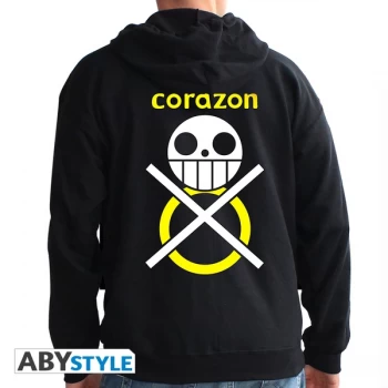 Image of One Piece - Corazon Mens Small Hoodie - Black