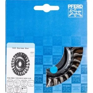 Image of PFERD Round brush, knotted POS RBG 1151 2/22.2 INOX 0.35 43312003