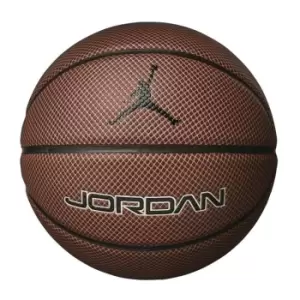 Image of Jordan Legacy 2.0 Basketball 855 Amber/Black/Metallic Silver/Black Unisex Balls & Gear 9018-13-amber