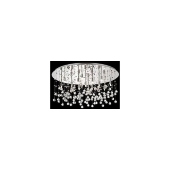 Image of Ideal Lux Moonlight - 15 Light Extra Large Semi Flush Ceiling Pendant Chrome, G9