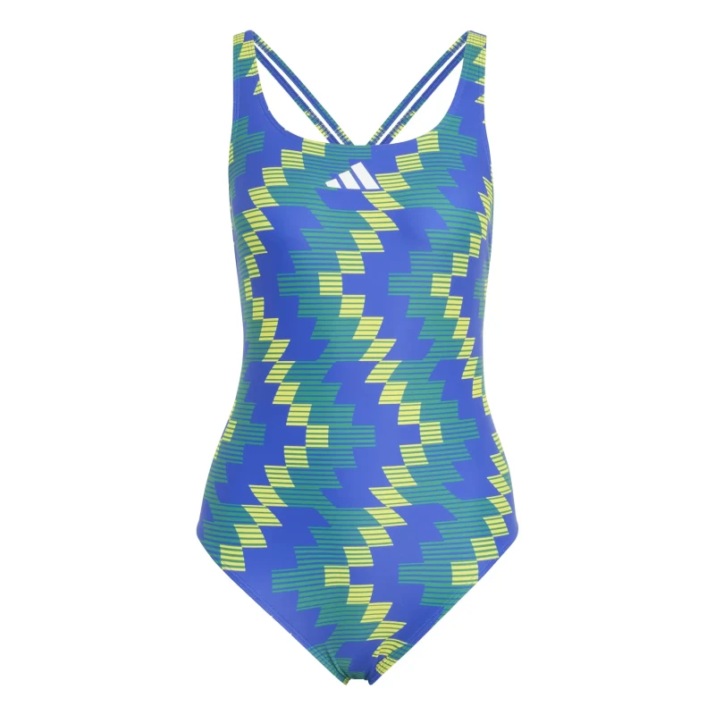 Image of Womens 1 Piece swimsuit adidas Football-Inspired Graphic Bleu Female 40