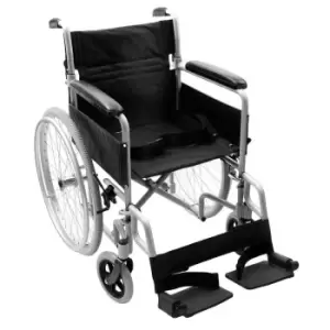 Image of NRS Healthcare Transit-Lite Self-Propelled Wheelchair - Grey