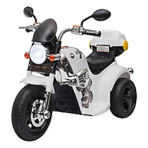 Image of HOMCOM Childrens Electric Motorcycle 370-110V70WT White