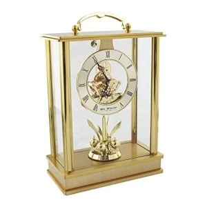 Image of Brushed Gold Aluminium Carriage Clock