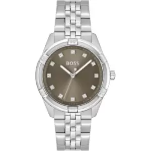 Image of Ladies BOSS Rhea Stainless Steel Bracelet Watch