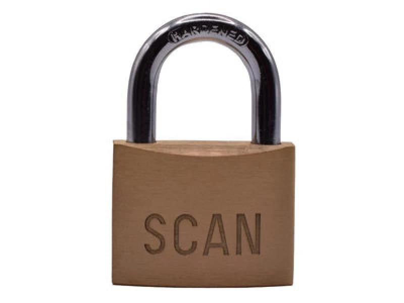 Image of Scan Brass Padlock 50mm Scaplb50