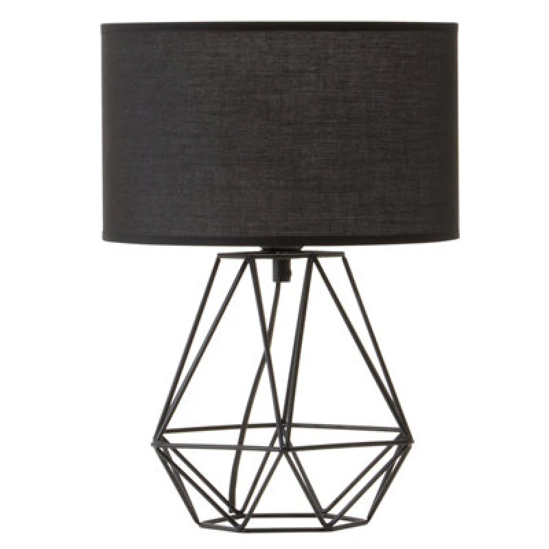 Image of Orsina Wyra Black Shade Table Lamp