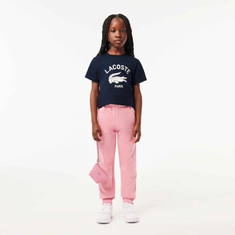 Image of Lacoste Big Logo T-Shirt Juniors - Blue Blue One Size